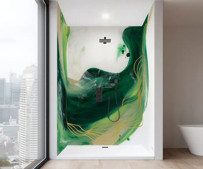 Muraluxe - Shower wall kits Proselect - Alcove (3 panels) - BOR Glossy - 36", 36", 36" x 96"