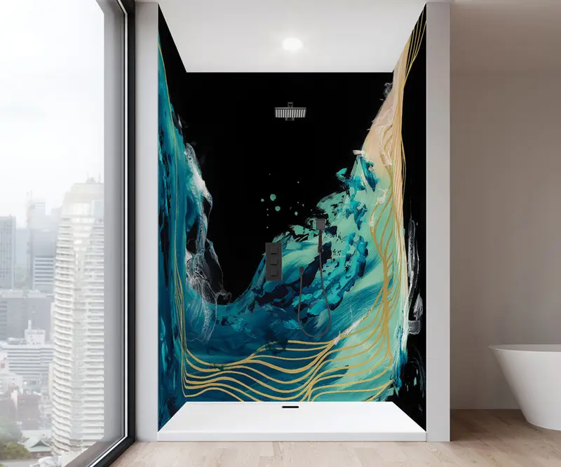 Muraluxe - Shower wall kits Proselect - Alcove (3 panels) - KAM Glossy - 36", 36", 36" x 96"