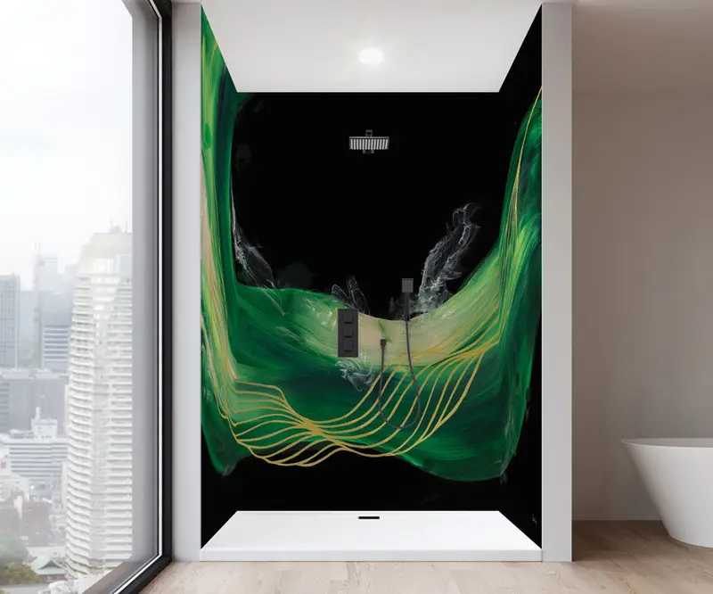 Muraluxe - Shower wall kits Proselect - Alcove (3 panels) - MON Glossy - 36", 36", 36" x 96"