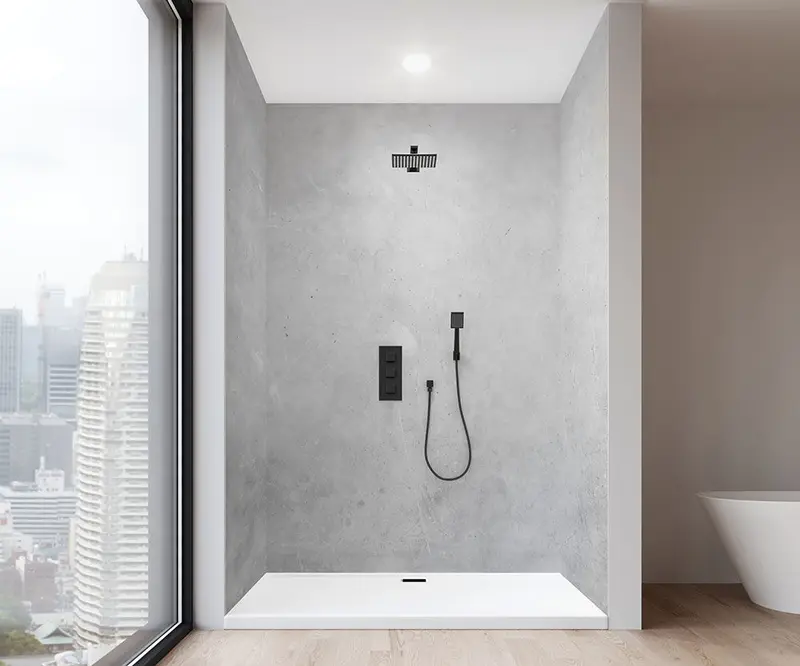 Muraluxe - Shower wall kits Proselect - Alcove (3 panels) - 200 Satin - 36", 48", 36" x 96"