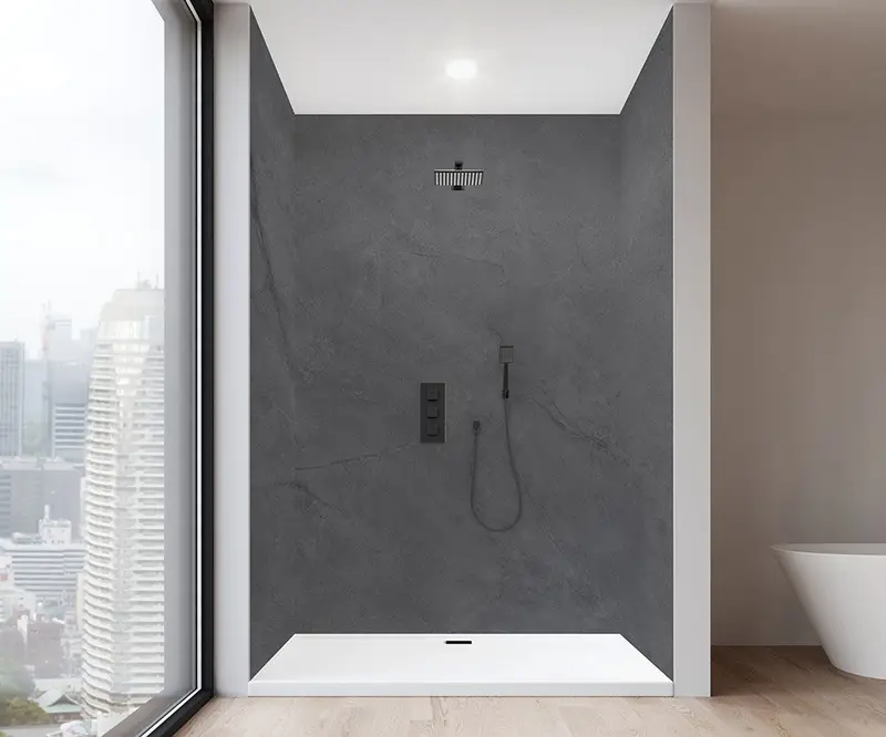 Muraluxe - Shower wall kits Proselect - Alcove (3 panels) - 210 Satin - 36", 48", 36" x 96"
