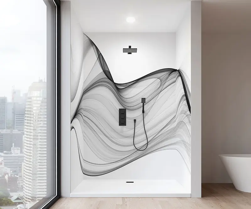 Muraluxe - Shower wall kits Proselect - Alcove (3 panels) - 116 Matte - 36", 60", 36" x 96"