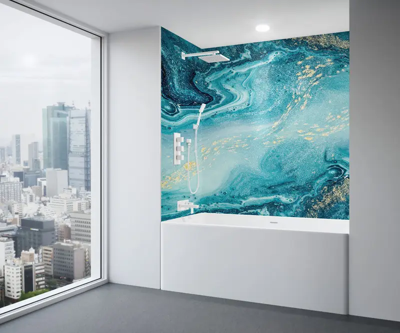 Muraluxe - Shower wall kits Proselect - Bath alcove (3 panels) - 107 Matte - 32",60",32" x 77"