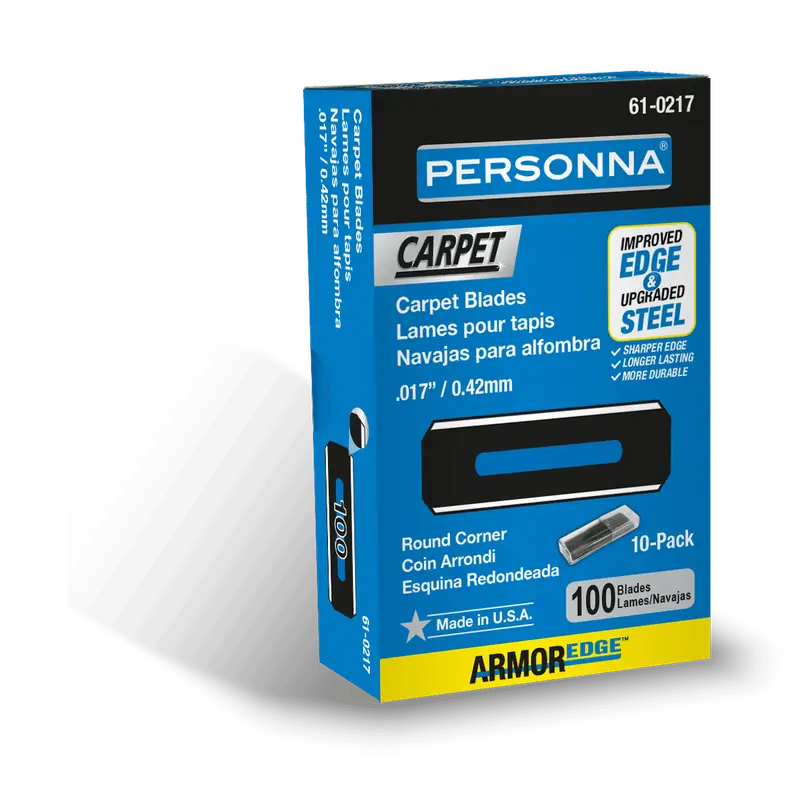 Traxx - Personna Slotted Round Coner Carpet Blade 0.017" (Pack of 100)