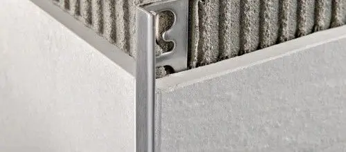 Progress Profiles - L-shaped Profile Proterminal with Protective Film Polished Stainless Steel 10 mm