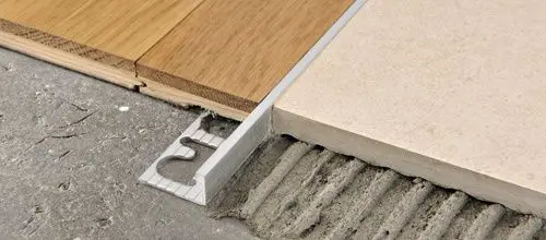 Progress Profiles - Tile Edge Trim Proterminal Brushed Aluminum Titanium (10 mm) 3/8" x 8' 10-5/16"