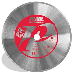 Pearl Abrasive - P2 Pro-V Glass Tile Blade, 7mm Rim 10" x 0.050" x 5/8"