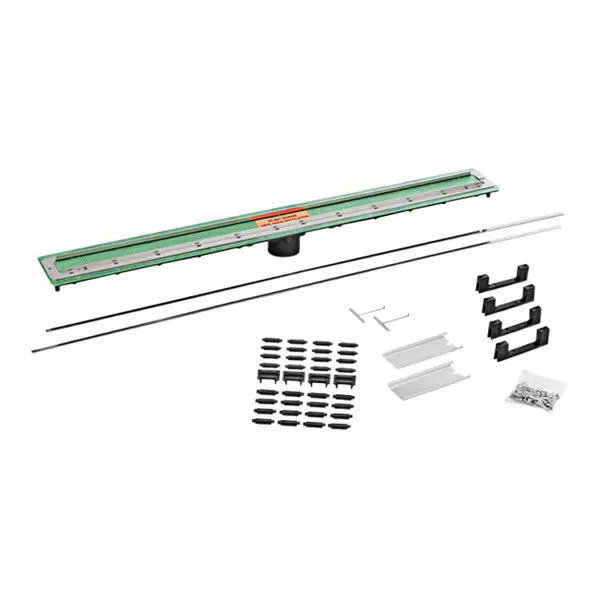 Oatey Shower Linear Drain 64" to 72" Kit QucikDrain ShowerLine PVC 2" without Drain Cover