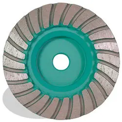 Pearl Abrasive - P4™ Granite Turbo Cup Wheels Medium 4" x 5/8" - 11