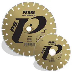 Pearl Abrasive - P5 Electroplated Marble Blade 4 1/2" x 7/8", 5/8"