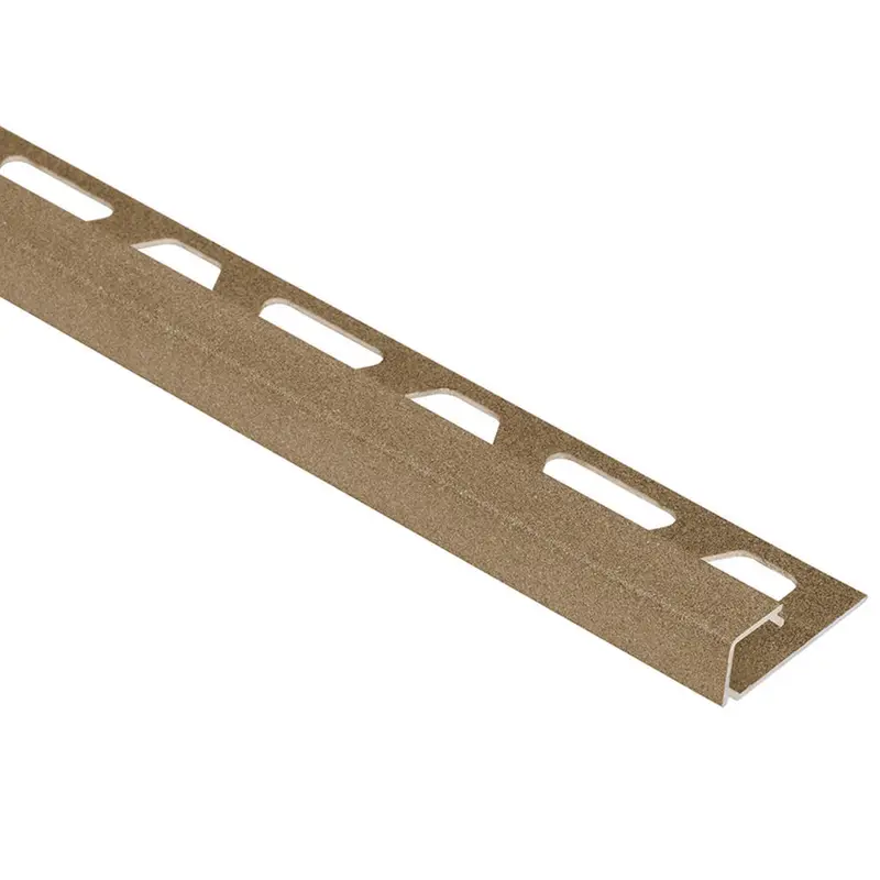 Schluter - QUADEC Square Edge Trim - Aluminum Beige 3/8" (10 mm) x 8' 2-1/2"