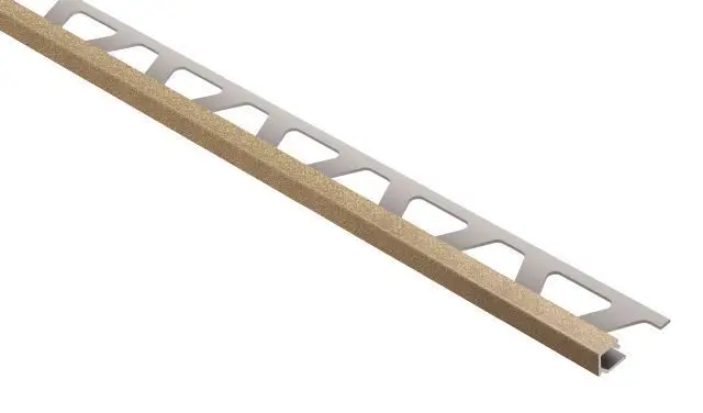 Schluter - QUADEC Square Edge Trim - Aluminum Beige 7/16" (11 mm) x 8' 2-1/2"