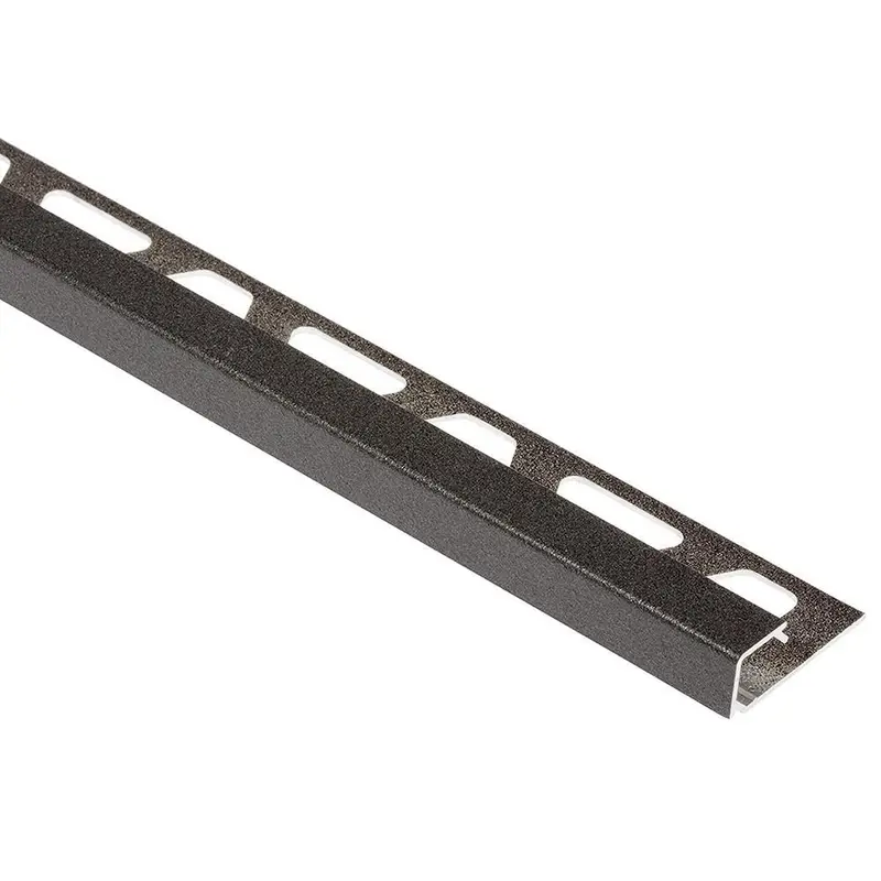 Schluter - QUADEC Square Edge Trim - Aluminum Dark Anthracite 7/16" (11 mm) x 8' 2-1/2"