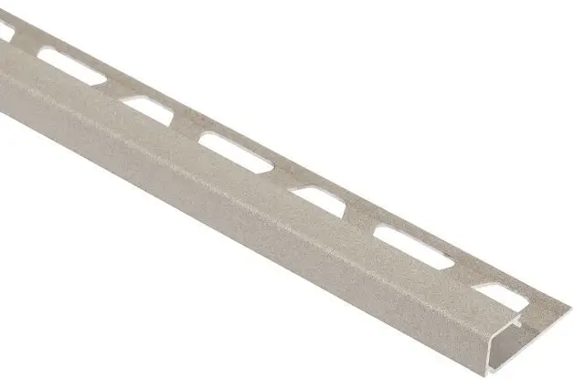 Schluter QUADEC Square Edge Profile Anodized Aluminum Cream 1/4" (6 mm) x 10'