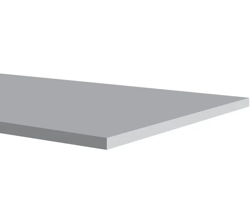 Fusion - Shower Bench Tile Quartz Polished Midnight Black 19" x 48" - 15.9 mm