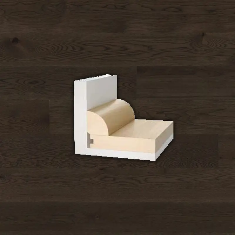 Lauzon Collection Engineered Hardwood Dark Earth Ultra-Matte Quarter Round European White Oak 84"