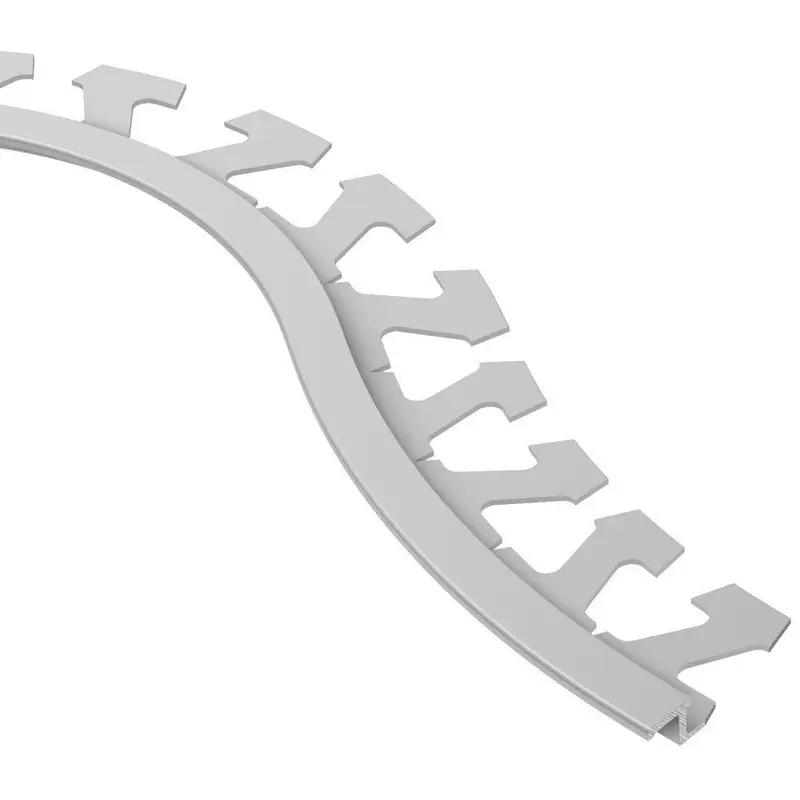 Schluter - RENO-TK Radius Reducer Profile - Aluminum Anodized Matte 1/4" (6 mm) x 8' 2-1/2"