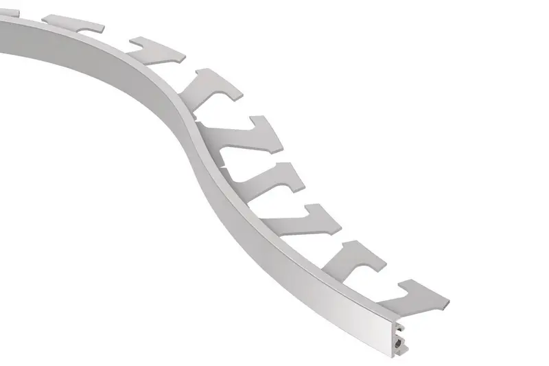 Schluter - JOLLY Wall Tile Flexible Edge Trim Aluminum Satin Anodized 5/16" (8 mm) x 10'