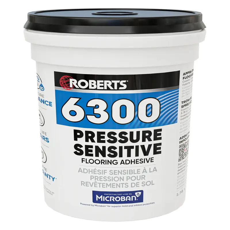 Roberts - 6300 Pressure-Sensitive Flooring Adhesive - 1 Gal. (3.78 L)