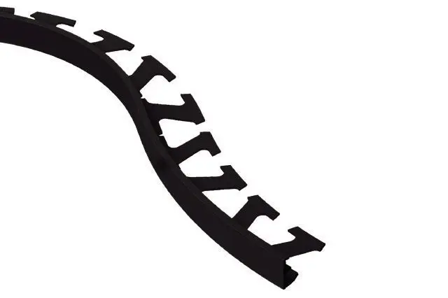 Schluter - JOLLY Wall Radius Tile Edging Trim - Aluminum Matte Black 3/8" (10 mm) x 8' 2-1/2"