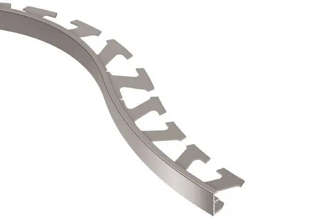 Schluter - SCHIENE Floor Radius Edge Trim Aluminum 1/2" (12.5 mm) x 8' 2-1/2"