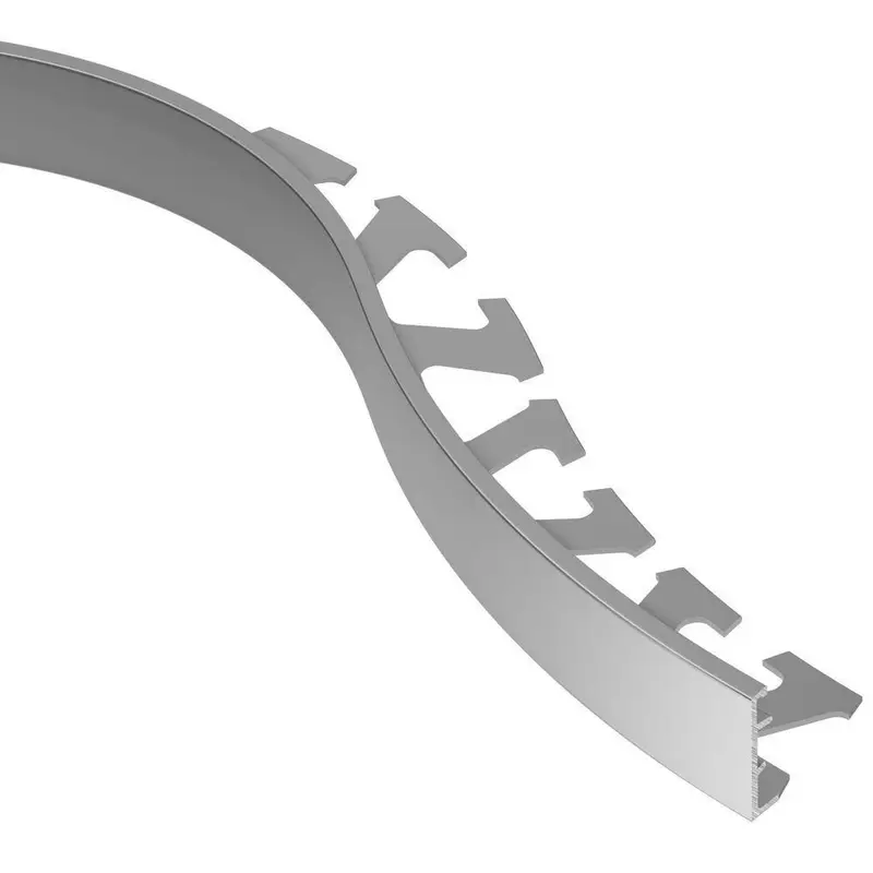 Schluter - SCHIENE Floor Radius Edge Trim Aluminum 7/8" (22.5 mm) x 8' 2-1/2"