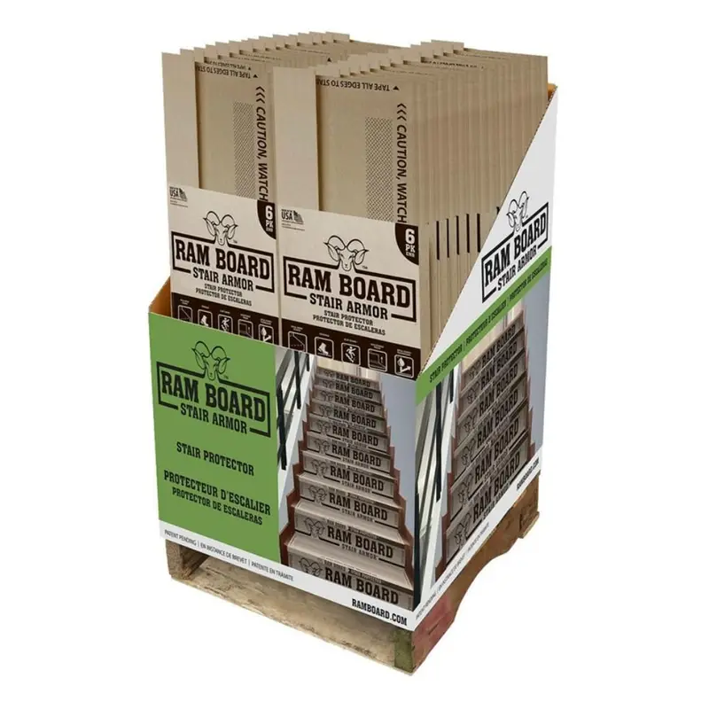 Surface Shields Stair Protection Ram Board - 34" (Pack of 6)