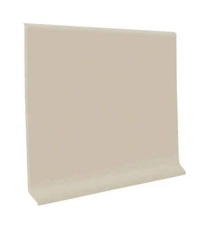 ROPPE Coved Vinyl Wall Base Coil Roppe Ready Base 4" #107 Light Khaki 120' Roll