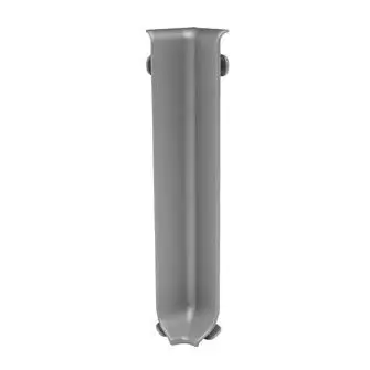 Progress Profiles - Molding Internal Corner Skirting 100 Anodized Aluminum Silver 3-15/16" (100 mm) (Pack of 2)