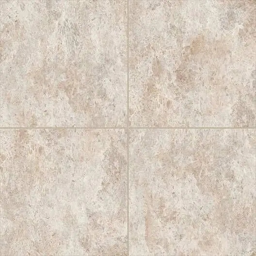 Centura Vinyl Tile UltraCeramic by American Biltrite Natural Sandstone Cream 18" x 18"