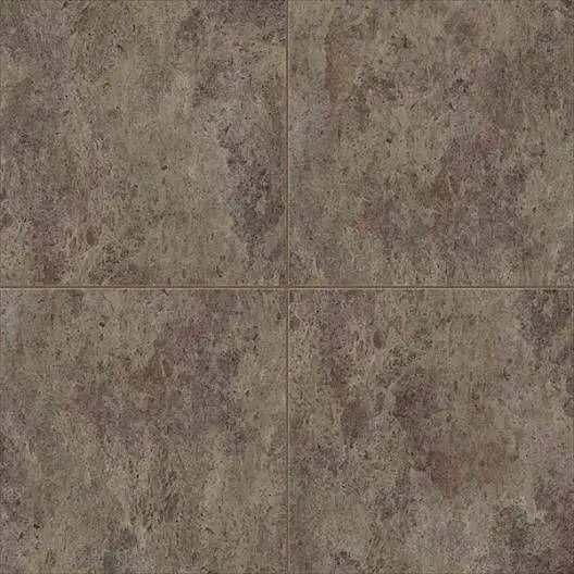 Centura Vinyl Tile UltraCeramic by American Biltrite Natural Sandstone Brown 18" x 18"