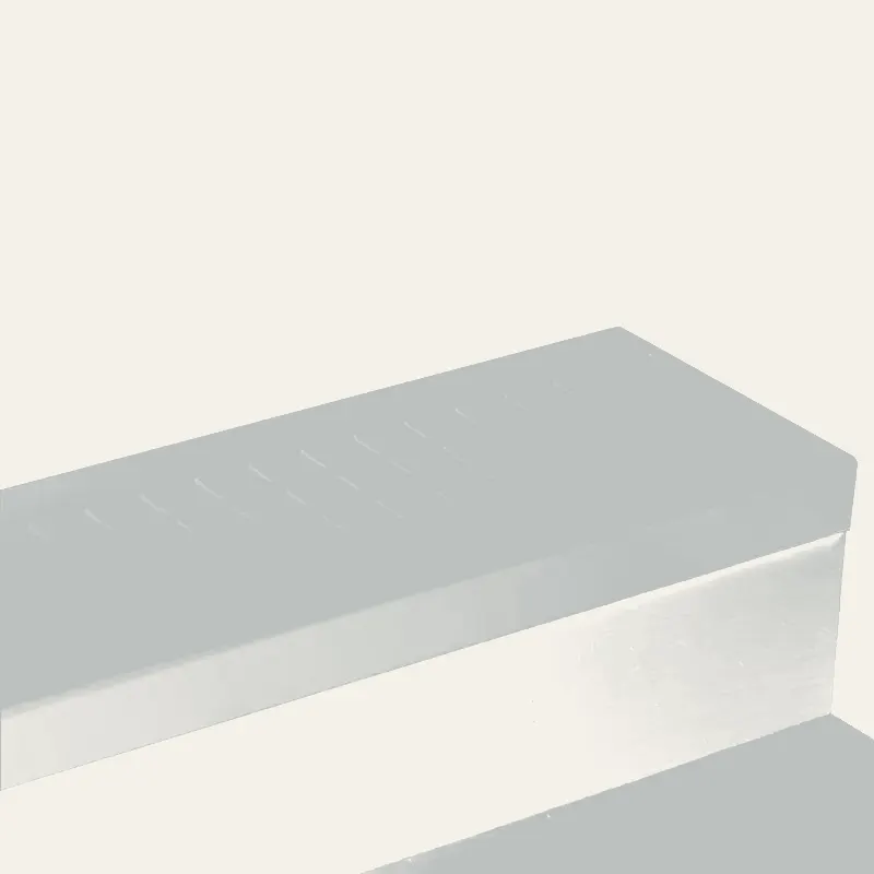 Angle Fit Rubber Stair Tread - RNSQ 21 SQ Raised Square #21 Platinum No Insert 60"