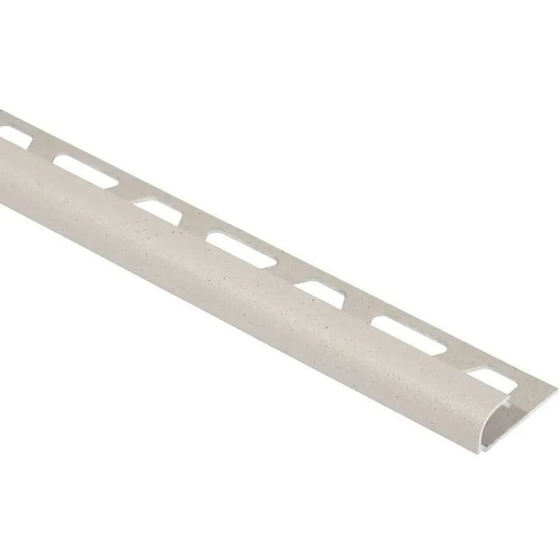 Schluter - RONDEC Bullnose Trim - Aluminum  Ivory 3/8" (10 mm) x 8' 2-1/2"