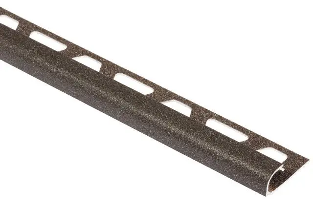 Schluter RONDEC Bullnose Edge Trim Aluminum Light Anthracite 3/8" (10 mm) x 10'