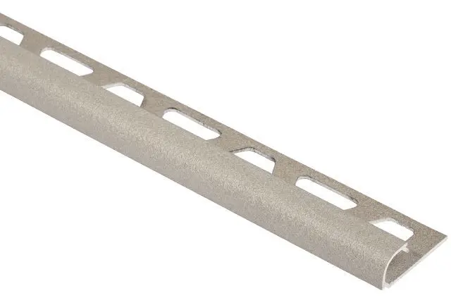 Schluter RONDEC Bullnose Edge Trim Aluminum Cream 1/2" (12.5 mm) x 10'