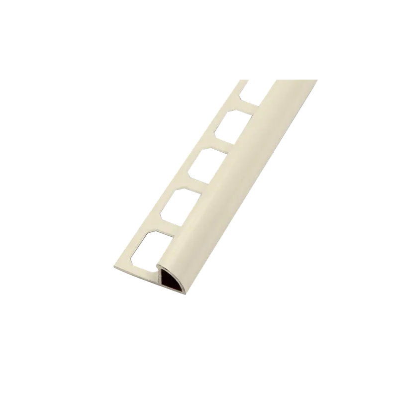 Laticrete - RO3 Tile Bullnose Edge Trim Coated Aluminum Brilliant White - 3/8" (10 mm) x 8' 2-1/2"