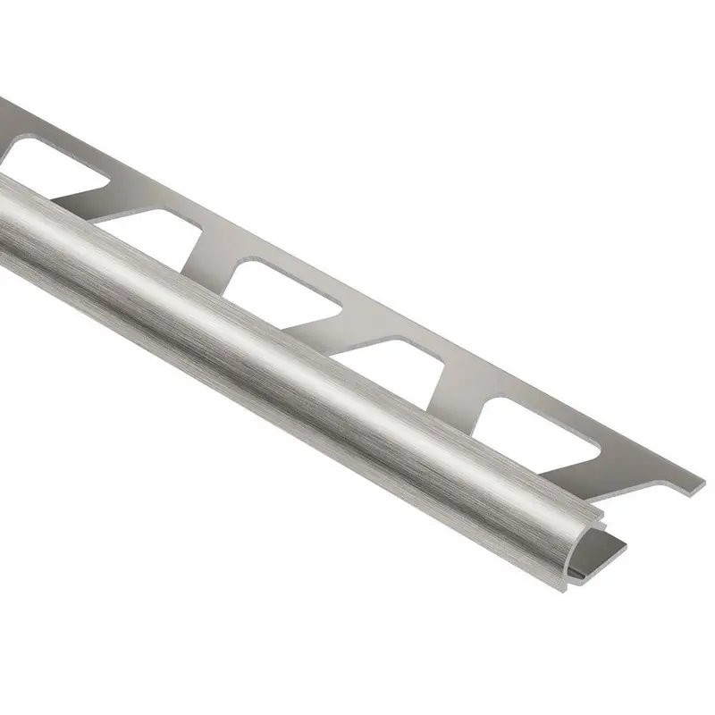 Schluter - RONDEC Bullnose Trim - Aluminum Anodized Brushed Nickel 1/4" (6 mm) x 8' 2-1/2"