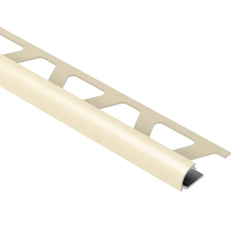 Schluter RONDEC Bullnose Edge Trim Aluminum Sand Pebble 1/4" (6 mm) x 8' 2-1/2"