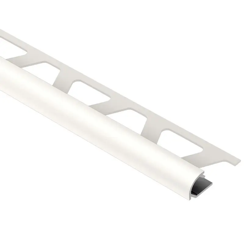 Schluter - RONDEC Bullnose Trim - Aluminum  White 5/16" (8 mm) x 8' 2-1/2"
