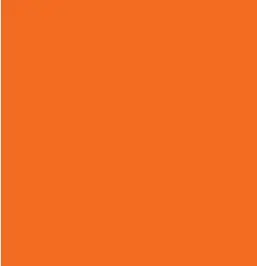 Tarkett - Rubber Stringers RS 62 10X6 Solid #62 Tangerine Tango 10" x 6'