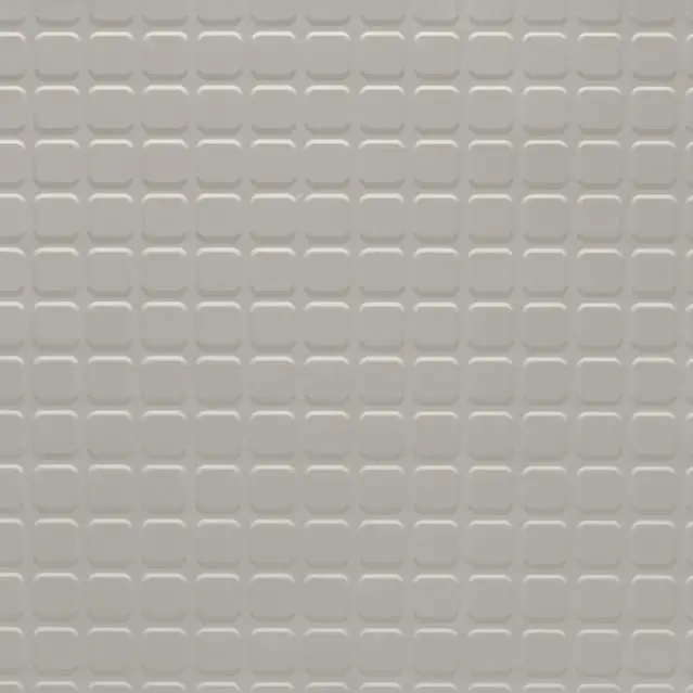 Tarkett - Rubber Tile Solid Color RT 68 1/8 SQ 24X24 Raised Square #68 White Sand - 24" x 24"