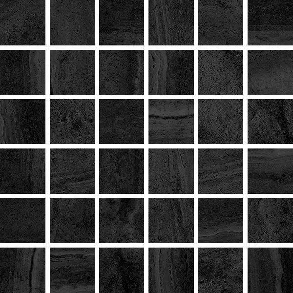 Centura Floor Tiles Reverso Black Natural 12" x 12"