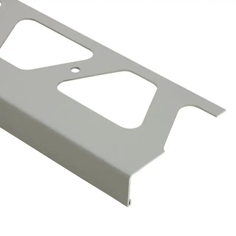 Schluter BARA-RW Balcony Edging Profile Aluminum Classic Grey 1-3/16" (30 mm) x 8' 2-1/2"