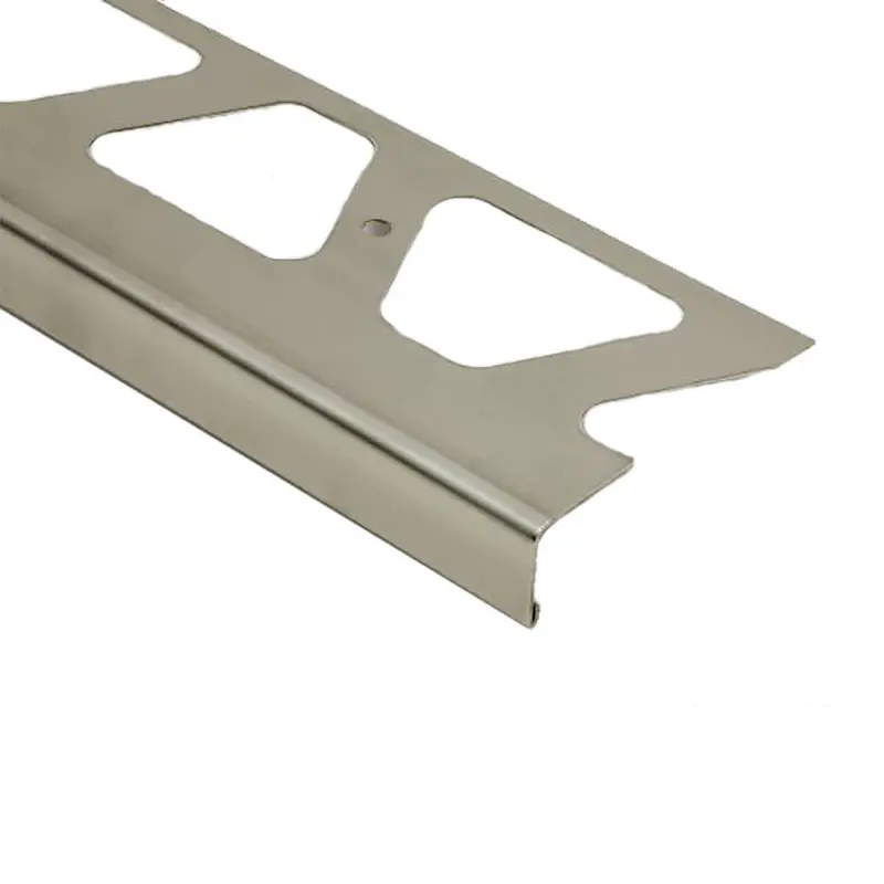 Schluter BARA-RW Balcony Edging Profile Stainless Steel (V2) 1-9/16" (40 mm) x 8' 2-1/2"