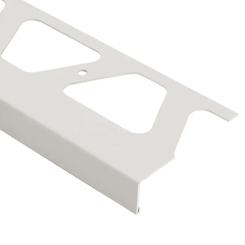 Schluter BARA-RW Balcony Edging Profile Aluminum Bright White 3-3/4" (95 mm) x 8' 2-1/2"