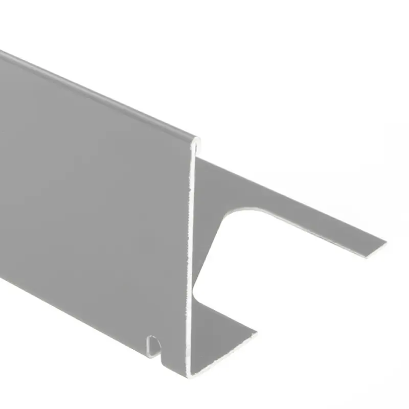 Schluter BARA-RWL Balcony Edging Profile Aluminum Classic Grey 9/16" (15 mm) x 8' 2-1/2"