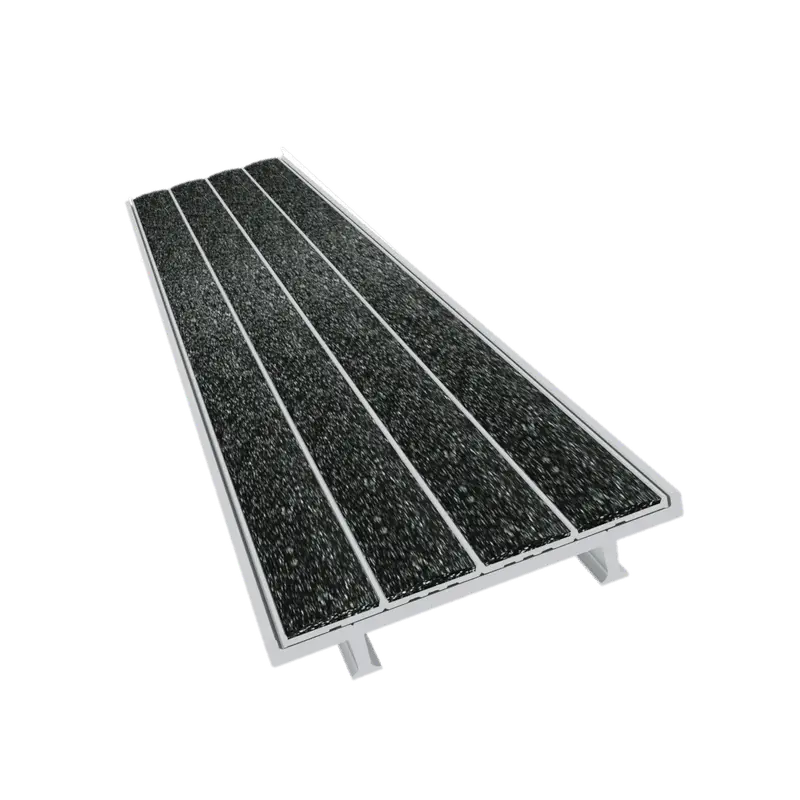Kinesik - Ecoglo S1-N30 Cast in Place Stair Nosing with Black Anti-Slip Strip 2.1" (Sold in Linear Feet)