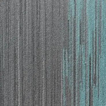 Centura Vinyl Tiles Sonata Elements Dark Grey Turquoise Glue Down 18" x 36"