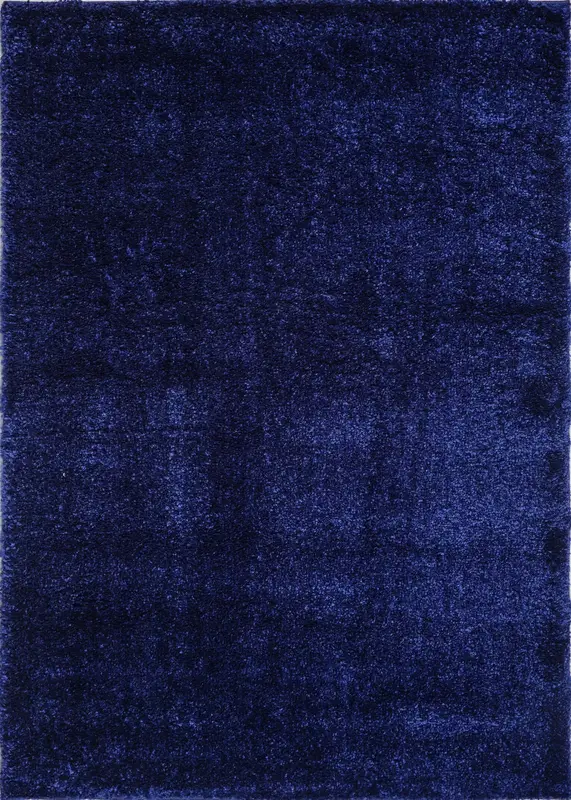 Candy Shaggy Navy Blue Soft Plush Area Rug – 5'2" x 7'5"