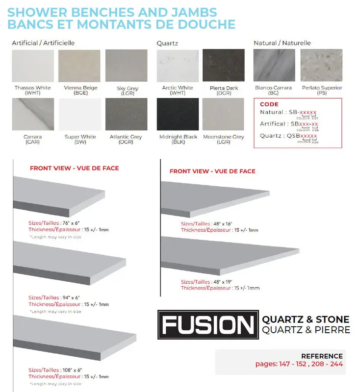 Fusion - Shower Jamb Cut at the Linear Foot